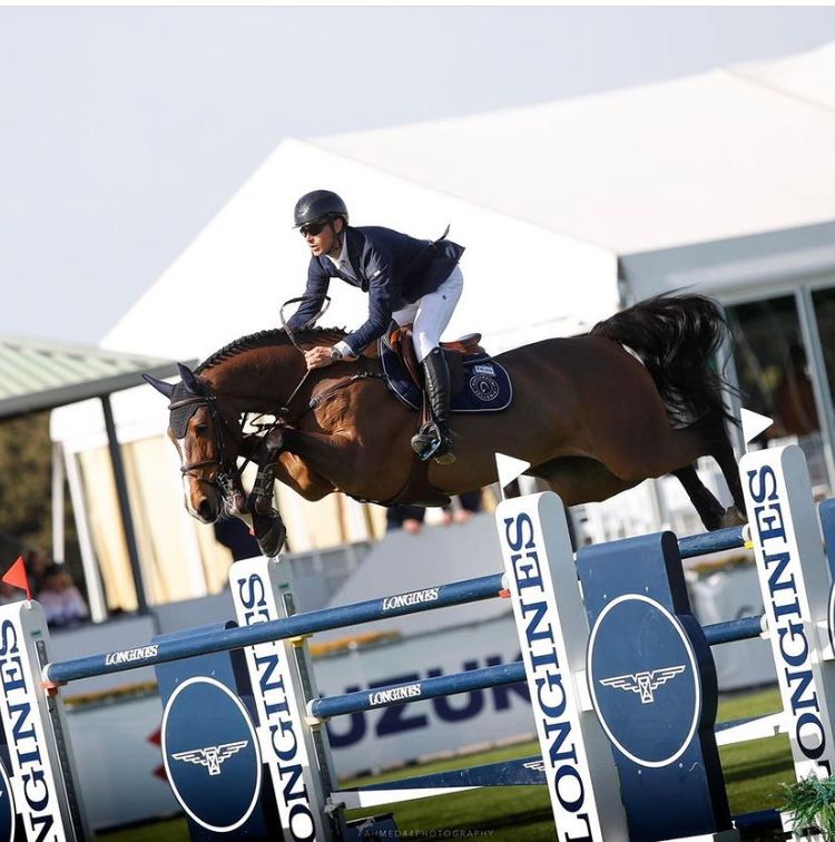 Marcel Marschall impegnato in una tappa del Longines Global Champions Tour