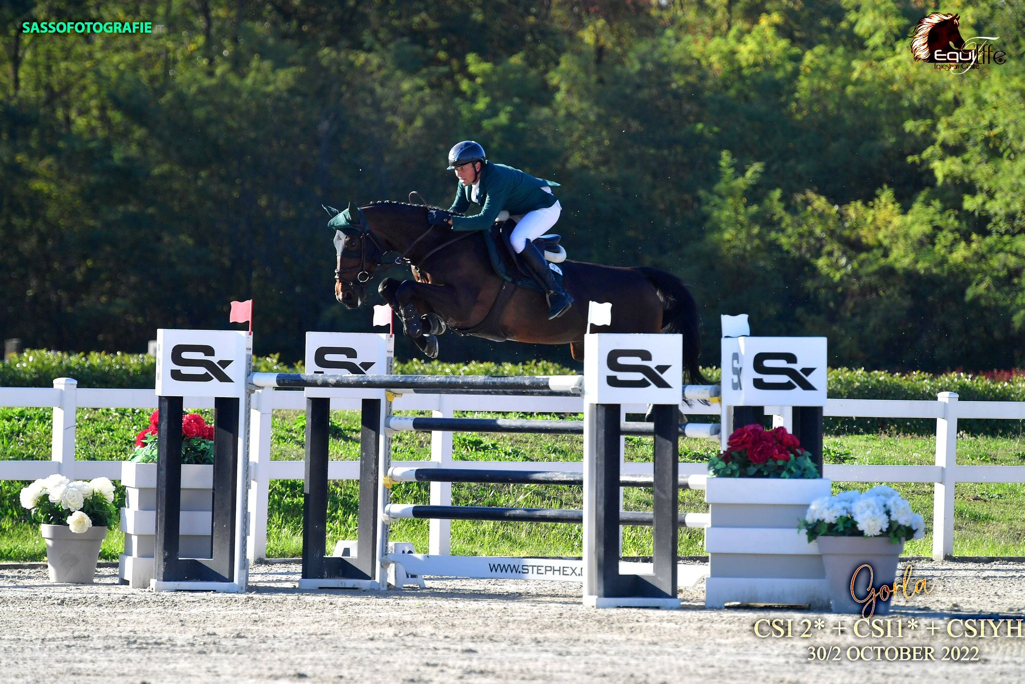 Francesco Turturiello doppio percorso netto nel Gran Premio Mascheroni Fei Longines Ranking 145 presso Equieffe a Gorla