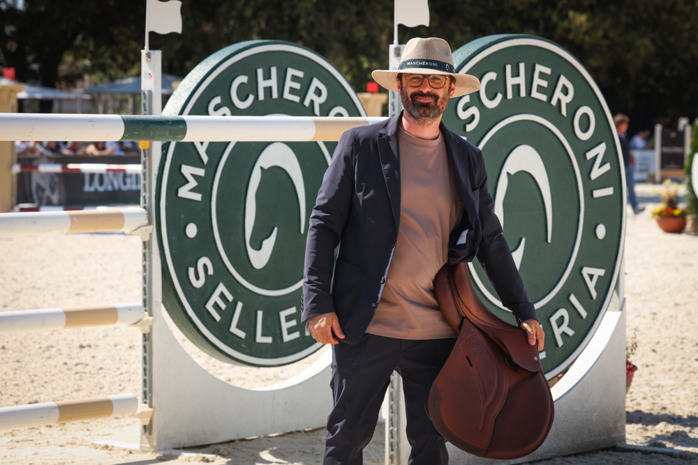 Pietro Mascheroni - Ceo Mascheroni SRL - e la Sella Mascheroni - Longines Versilia Horse Show by Giorgio Armani 2025