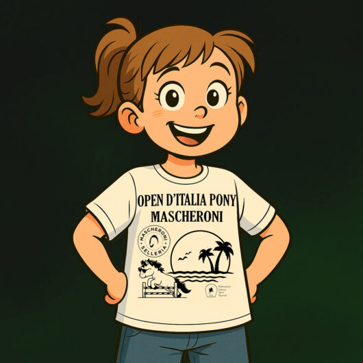 T-shirt ufficiale FISE in omaggio per tutti i partecipanti Open d'Italia Mascheroni