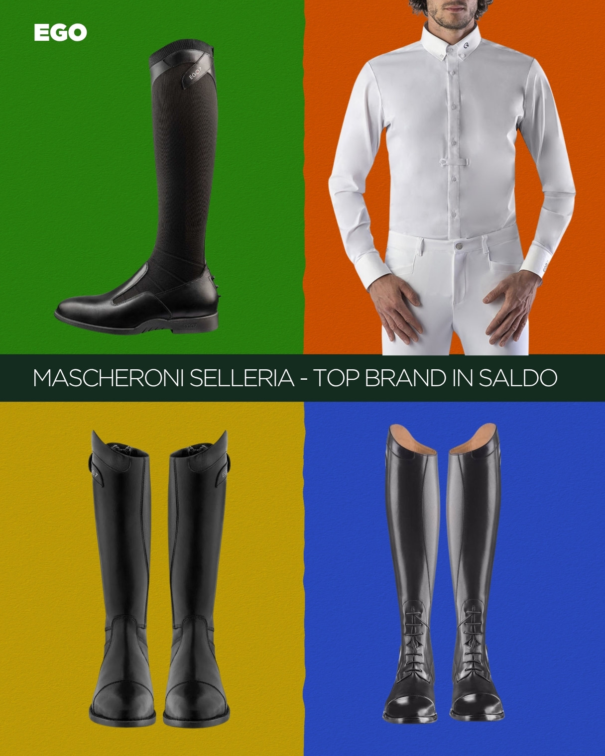 Stile e passione di Mascheroni Selleria e della selezione dei top brand in saldo