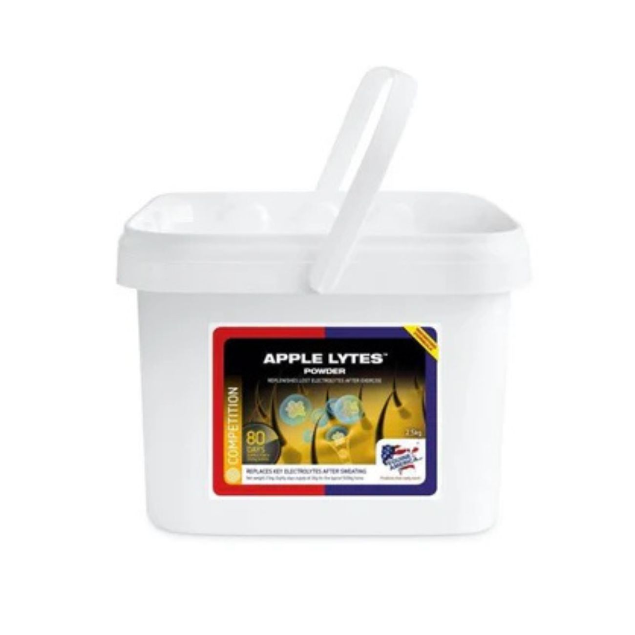 Elettroliti APPLE LYTES 2.5KG EQUINE AMERICA
aiuta anche a sostenere la reidratazione e mantenere le massime prestazioni
